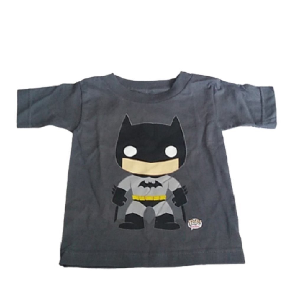 Funko Pop Toddler Boys Batman T-shirt, Grey, 2T or 3T